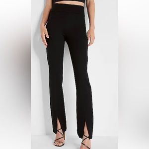 Columnist High Waisted Front Vent Straight Pant Medium